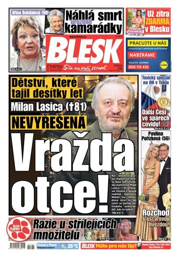 Obálka e-magazínu Blesk 22.7.2021