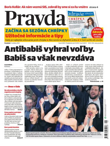 Obálka e-magazínu Pravda 11. 10. 2021