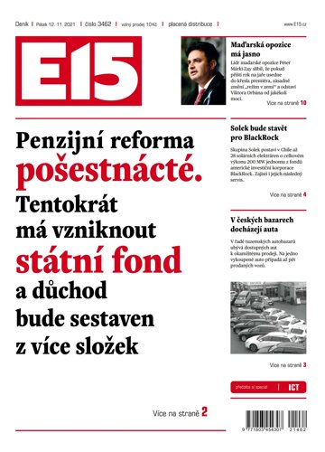 Obálka e-magazínu E15 12.11.2021