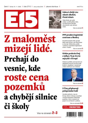 Obálka e-magazínu E15 16.11.2022