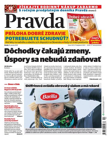 Obálka e-magazínu Pravda 25. 1. 2023