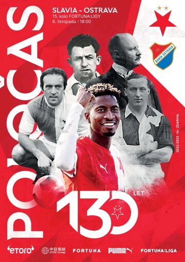 Obálka e-magazínu Poločas 23/2022č.14 Slavia - Baník