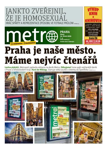 Obálka e-magazínu deník METRO 14.2.2023