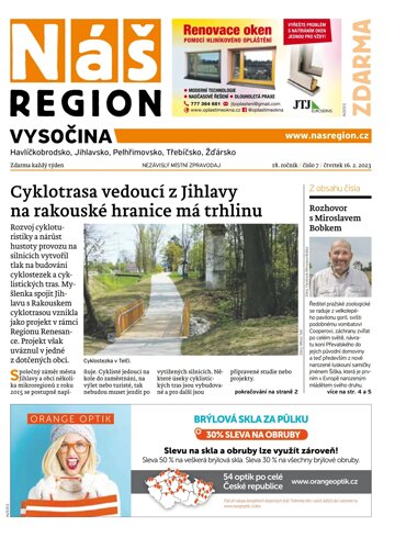 Obálka e-magazínu Náš Region - Vysočina 7/2023