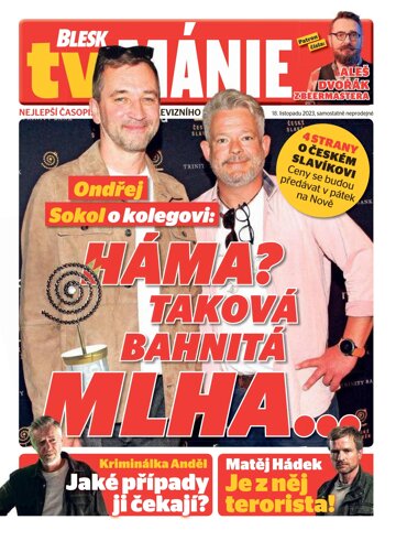 Obálka e-magazínu Blesk Tv manie 18.11.2023