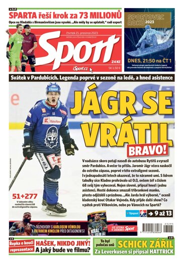 Obálka e-magazínu Sport 21.12.2023