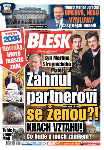 Obálka e-magazínu Blesk 4.1.2024