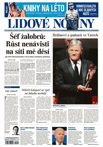 Obálka e-magazínu Lidové noviny 29.6.2024