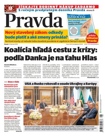 Obálka e-magazínu Pravda 19. 2. 2025
