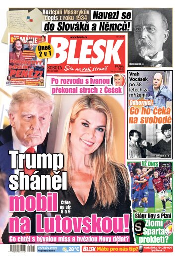 Obálka e-magazínu Blesk 20.9.2025