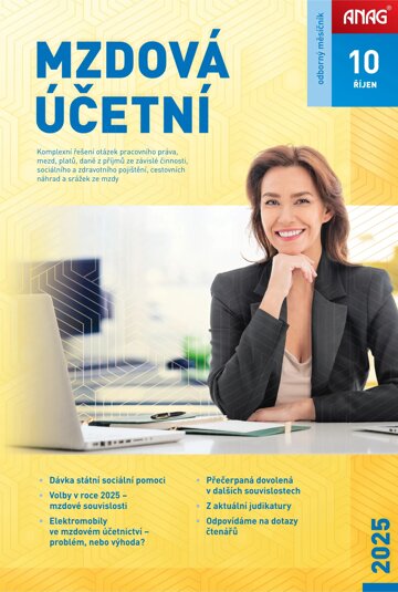 Obálka e-magazínu Mzdová účetní 2025 10/25