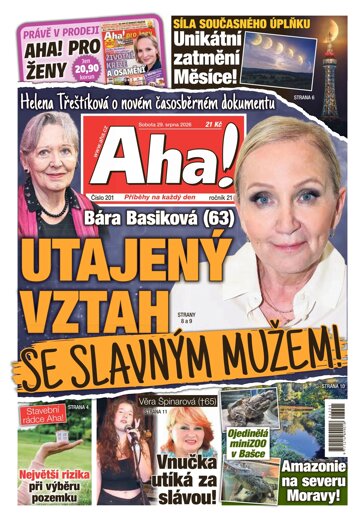 Obálka e-magazínu AHA! 29.8.2026