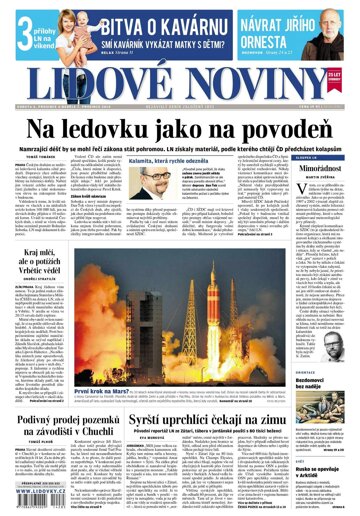 Obálka e-magazínu Lidové noviny 6.12.2014