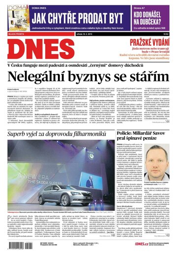 Obálka e-magazínu MF Dnes 18.2.2015