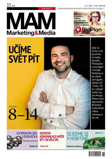 Obálka e-magazínu Marketing & Media 15 - 11.4.2016