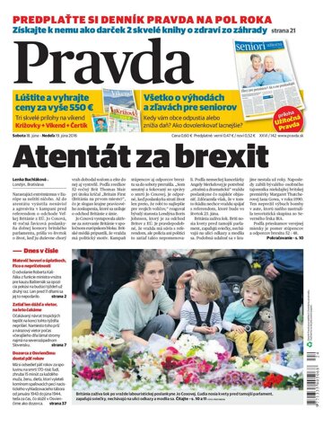 Obálka e-magazínu Pravda 18.6.2016