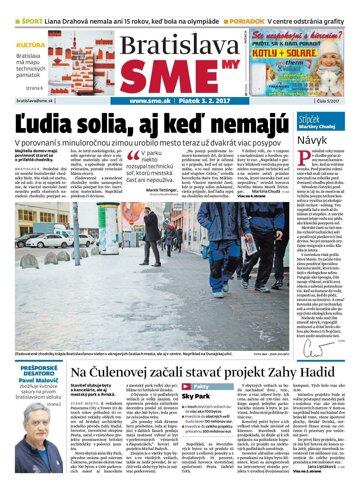 Obálka e-magazínu SME MY Bratislava 3/2/2017