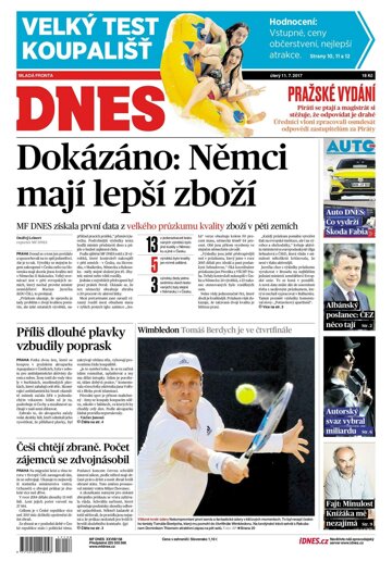 Obálka e-magazínu MF Dnes 11.7.2017