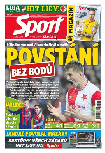 Obálka e-magazínu Sport 3.11.2017