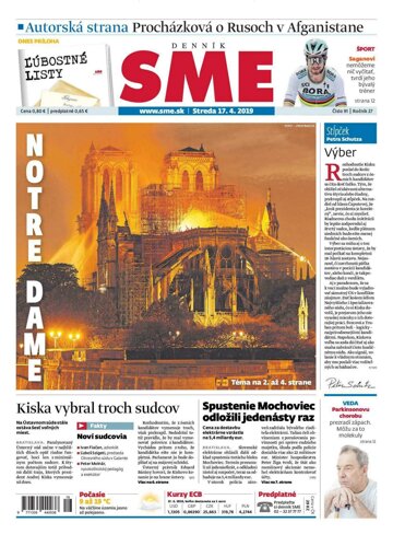 Obálka e-magazínu SME 17.4.2019