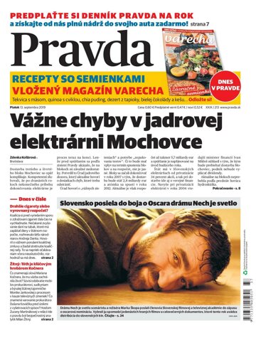 Obálka e-magazínu Pravda 13. 9. 2019