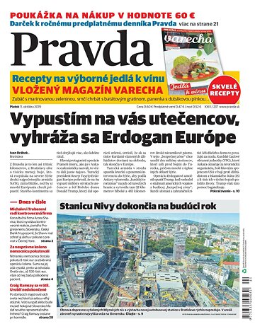 Obálka e-magazínu Pravda 11. 10. 2019
