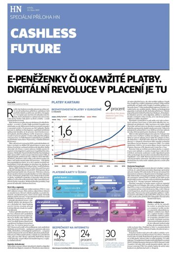 Obálka e-magazínu Hospodářské noviny - příloha 206 - 23.10.2019 příloha Cashless Future