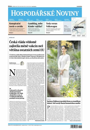 Obálka e-magazínu Hospodářské noviny 058 - 24.3.2021