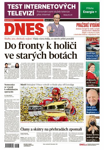 Obálka e-magazínu MF Dnes 27.4.2021
