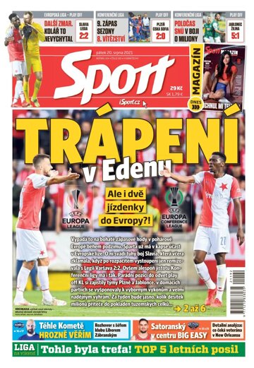 Obálka e-magazínu Sport 20.8.2021