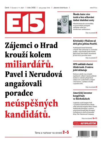 Obálka e-magazínu E15 4.11.2021