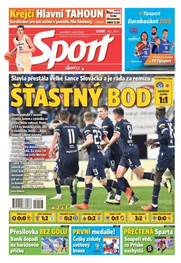 Obálka e-magazínu Sport 5.9.2022