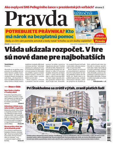 Obálka e-magazínu Pravda 12. 12. 2023