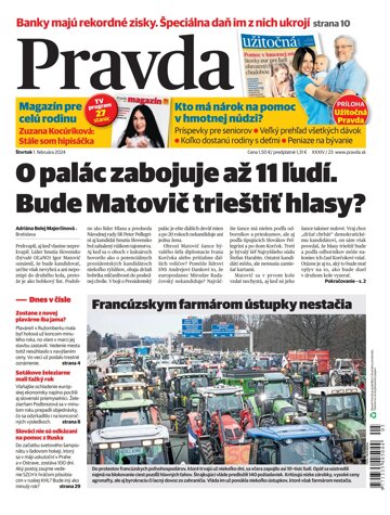 Obálka e-magazínu Pravda 1. 2. 2024