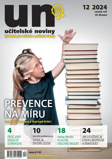 Obálka e-magazínu Učitelské noviny 12/2024