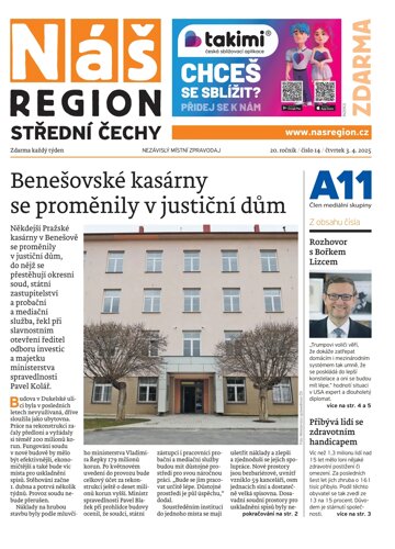 Obálka e-magazínu Náš Region - Střední Čechy 14/2025