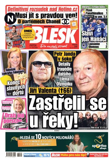 Obálka e-magazínu Blesk 27.2.2026