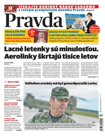Obálka e-magazínu Pravda 23. 4. 2026