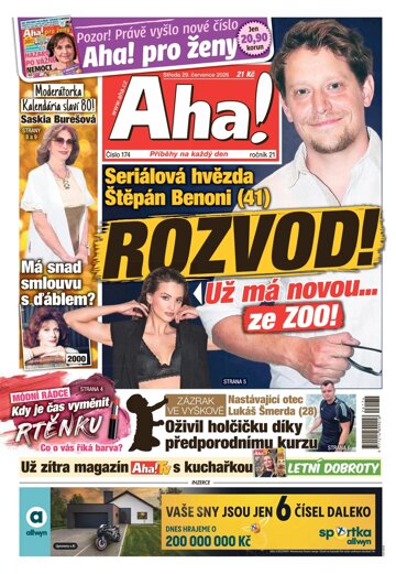 Obálka e-magazínu AHA! 29.7.2026