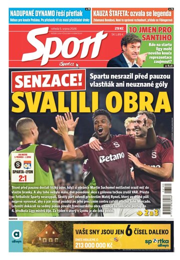 Obálka e-magazínu Sport 5.8.2026