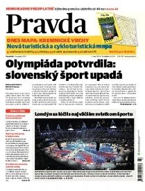 Obálka e-magazínu Pravda 13.8.2012