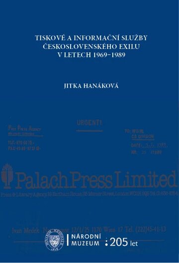Obálka knihy Tiskové a informační služby československého exilu v letech 1959-1989