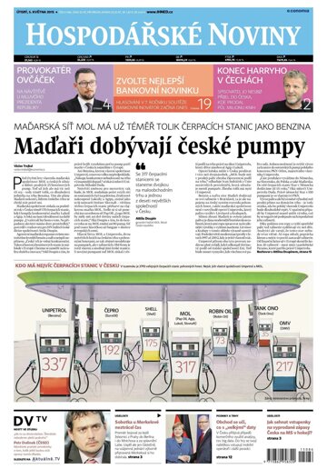 Obálka e-magazínu Hospodářské noviny 086 - 5.5.2015