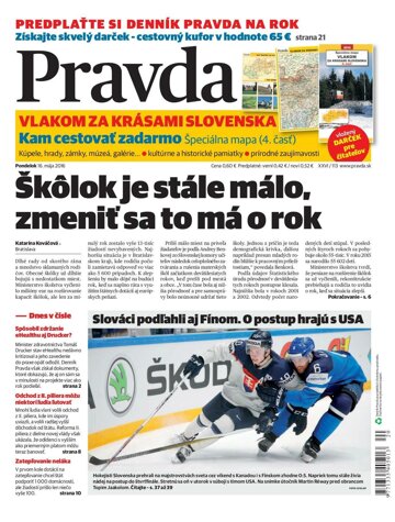 Obálka e-magazínu Pravda 16.5.2016
