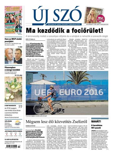 Obálka e-magazínu Új Szó 10.6.2016