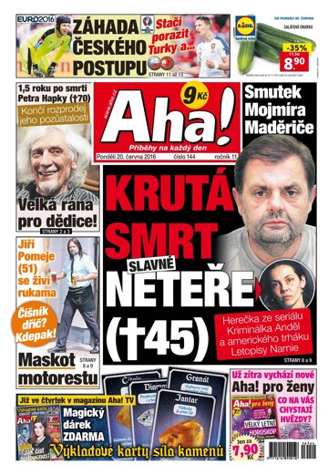 Obálka e-magazínu AHA! 20.6.2016