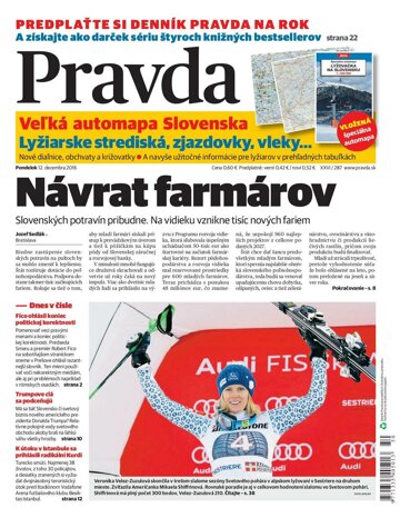 Obálka e-magazínu Pravda 12. 12. 2016
