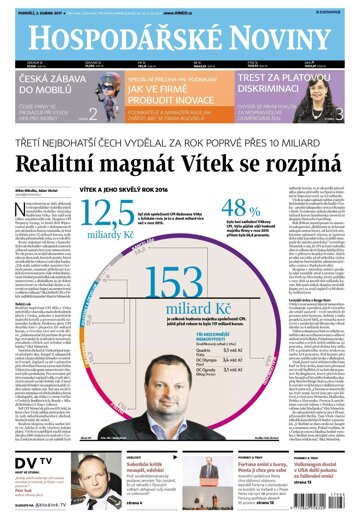 Obálka e-magazínu Hospodářské noviny 066 - 3.4.2017