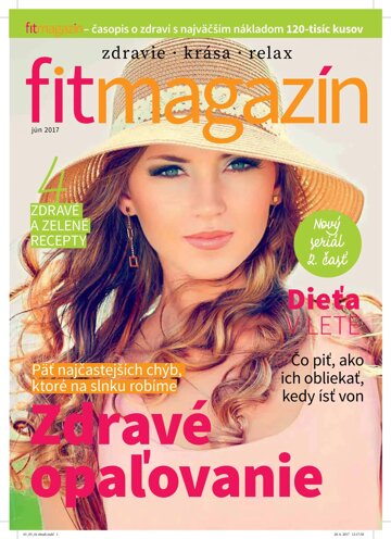 Obálka e-magazínu Fitmagazín jún 2017
