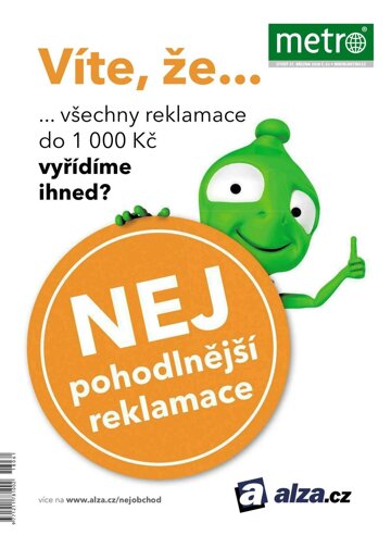 Obálka e-magazínu deník METRO 27.3.2018